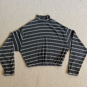Garage Cropped Long Sleeve Sweater